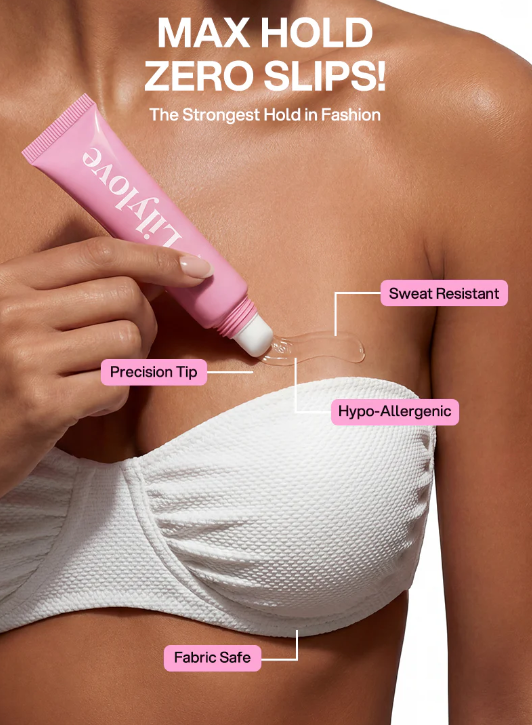 Sweat & Water Resistant Stain-Free Easy to Remove Body Adhesive