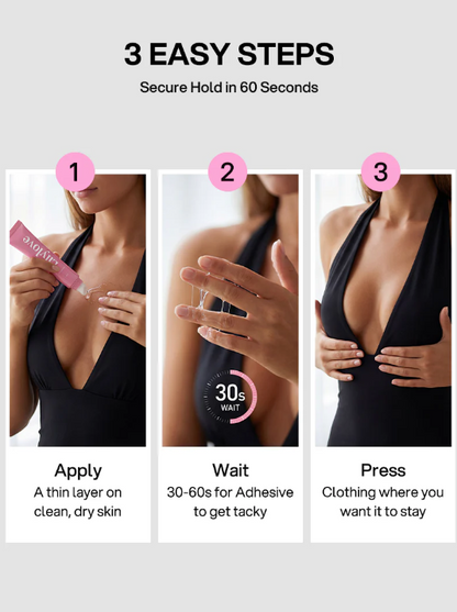 Sweat & Water Resistant Stain-Free Easy to Remove Body Adhesive