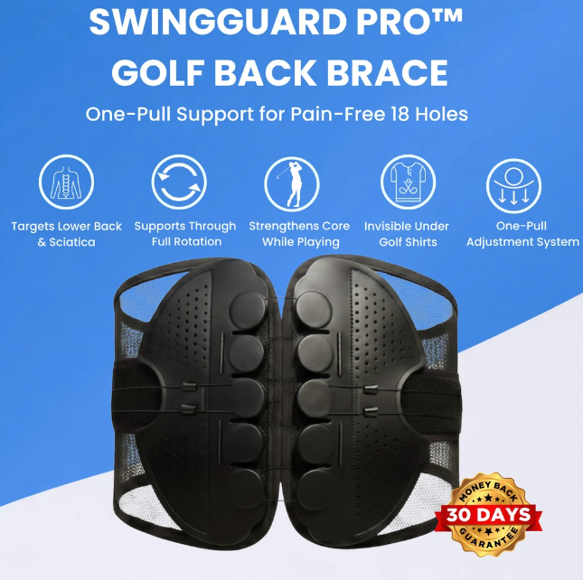 SwingGuard Pro™ – Golf Back Brace for Pain-Free 18 Holes