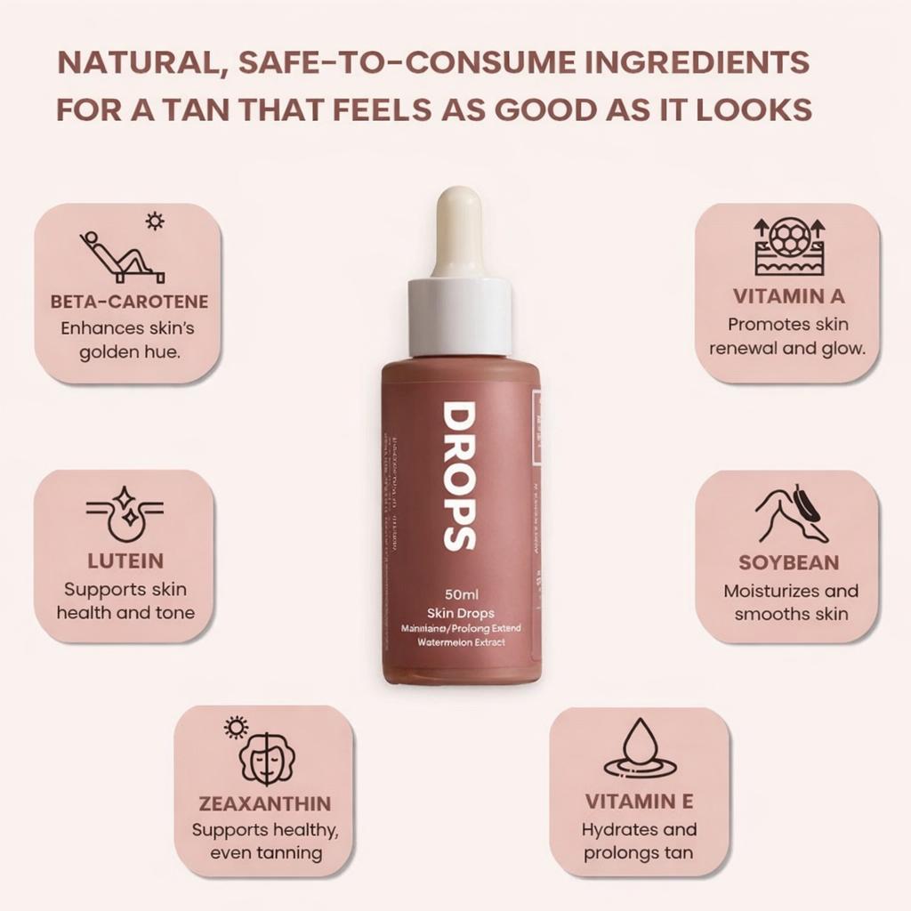 "DROPS" sunless tanning