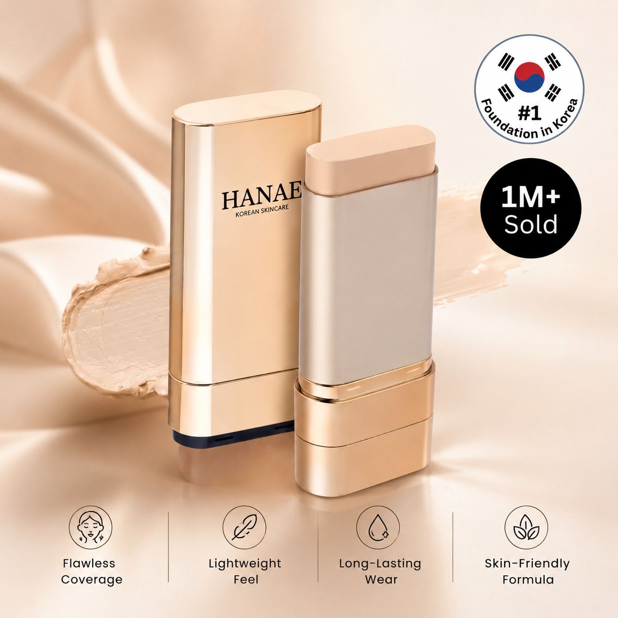 Korean Dual-Ended Foundation Stick