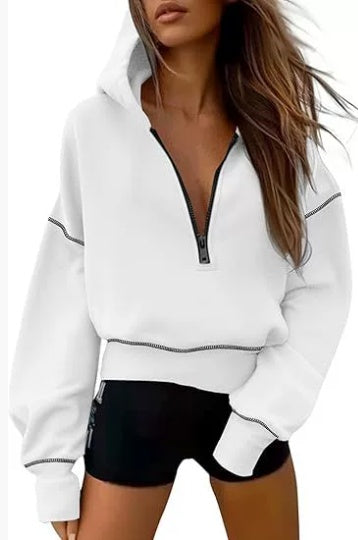Premium Hoodie Half Zipper